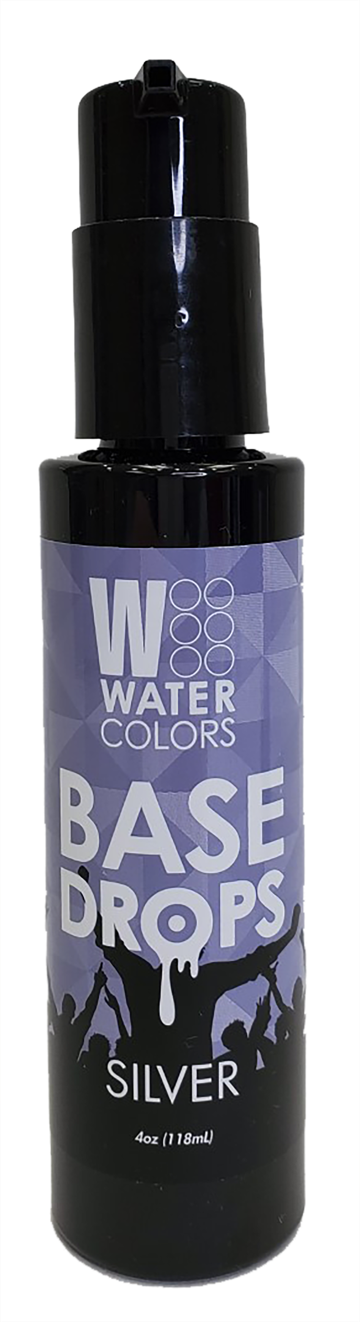 WATERCOLORS BASE DROPS SILVER 4OZ