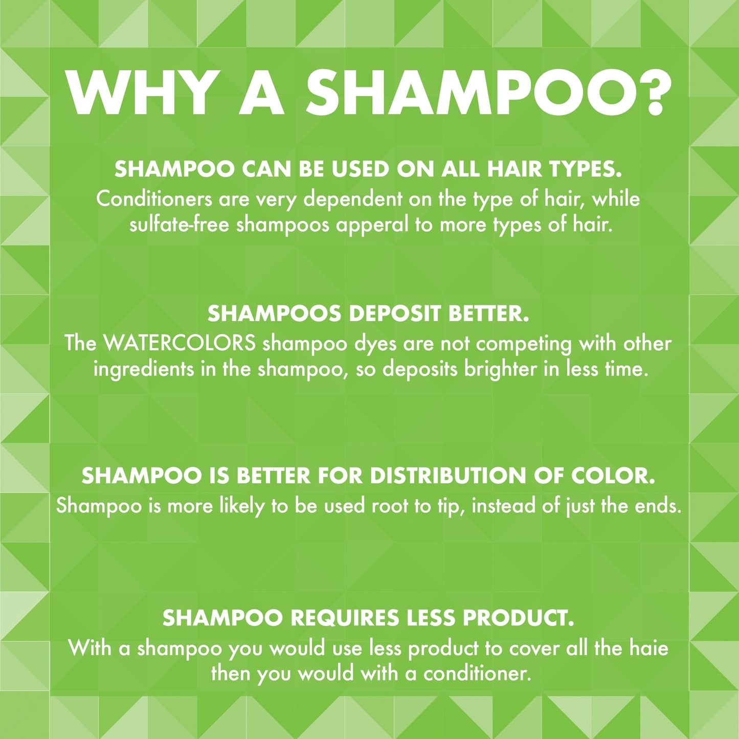 Watercolors Intense Shampoo | Green 8.5oz