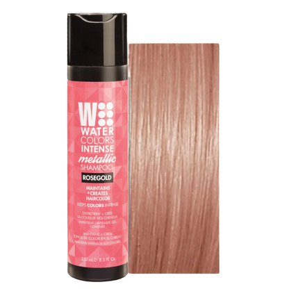 Watercolors Intense Metallic Shampoo | Rose Gold 8 oz