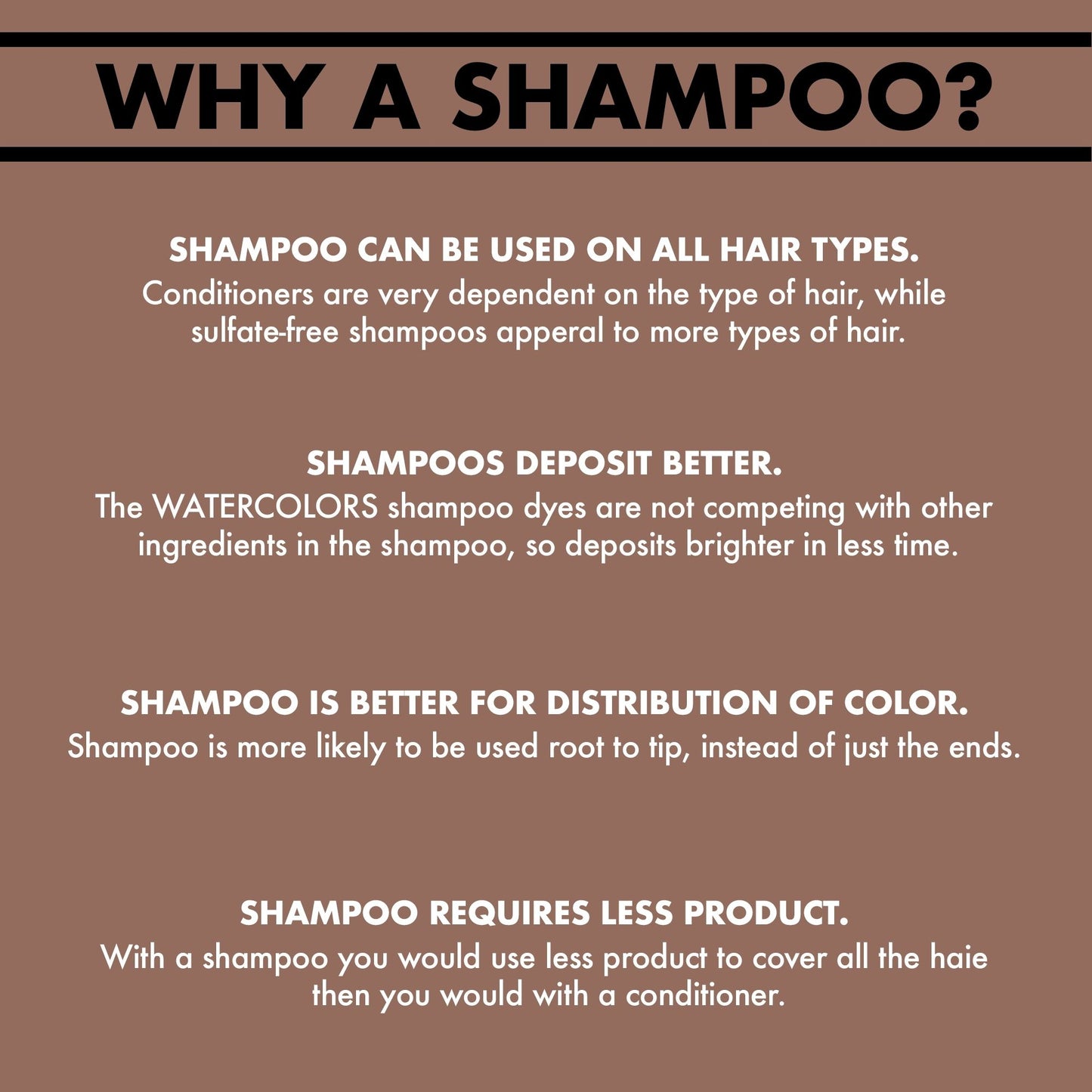 Watercolors Classic Shampoo | Cocoa 8.5 oz