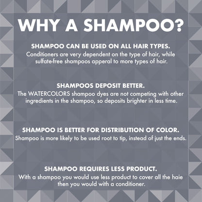 Watercolors Intense Metallic Shampoo | Steel 8 oz