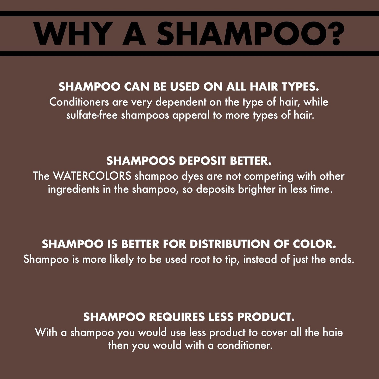 Watercolors Classic Shampoo | Mocha Drench 8.5 oz