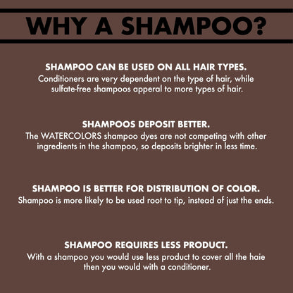 Watercolors Classic Shampoo | Mocha Drench 8.5 oz